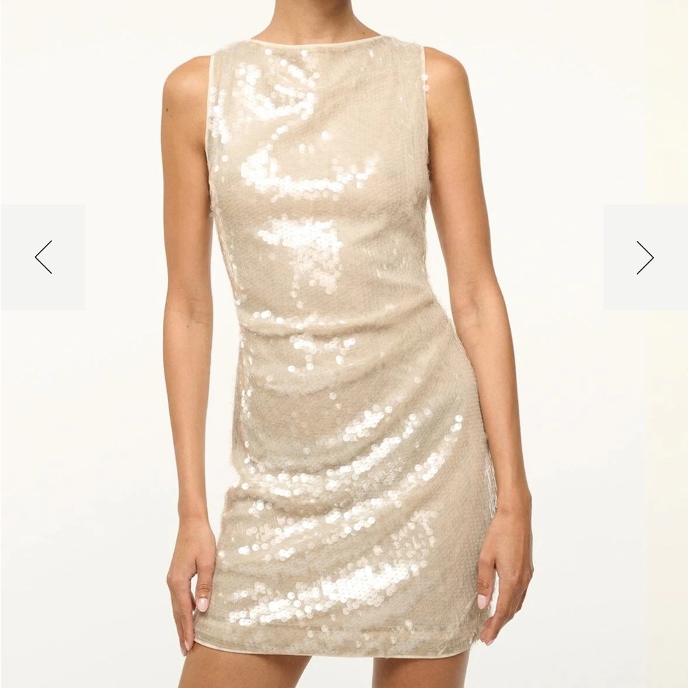 STAUD Eton Mini Dress in Moon